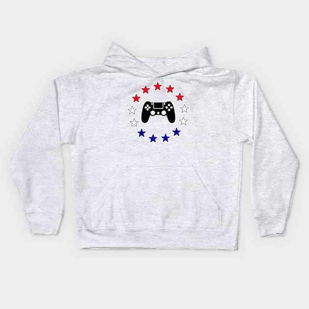 PlayStation Red White Blue Kids Hoodie by Gamers Gear